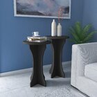 Conjunto Mesas Apoio Lateral Luck - Preto