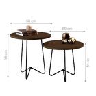 Conjunto Mesas De Apoio Valença Canela