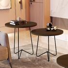 Conjunto Mesas De Apoio Valença Canela