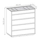 Conjunto Mesas De Cabeceira E Cômoda Paris Cinza