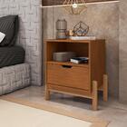 Conjunto Mesas De Cabeceira Tech Cedro