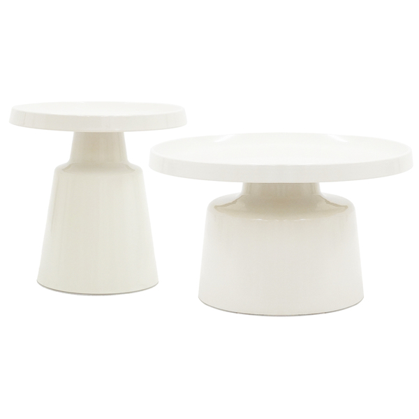 Conjunto Mesas De Centro Redondas Com Estrutura Reforçada