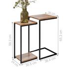 Conjunto Mesas Industriais Guilherm Madeira