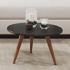 Conjunto Mesas Laterais E Mesa De Centro Pés Palito Aline H03