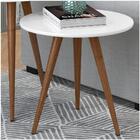 Conjunto Mesas Laterais Pés Palito Bia H03 Branco - Mpozenato