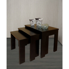 Conjunto Mesas Ninho Lateral De Apoio Centro Preto Laca