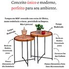 Conjunto Mesinha Apoio Lateral Canto Sofá Sala Estar Mesa Red