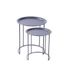 Conjunto Mesinha Atenas Preta De Metal - Or Design