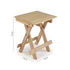 Conjunto Mesinha Dobrável E 2 Cadeiras Bege