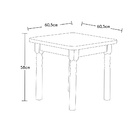 Conjunto Mesinha Infantil Branca Com 2 Cadeiras Kids Amarela