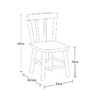 Conjunto Mesinha Infantil Branca Com 3 Cadeiras Kids Rosa - S