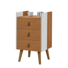 Conjunto Mesinha Retro Quarto Adulto Branco Nature Horse