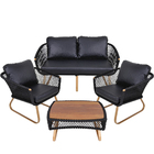 Conjunto Milão 2 Poltronas, 1 Namoradeira E Mesa De Centro Ba