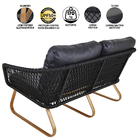 Conjunto Milão 2 Poltronas, 1 Namoradeira E Mesa De Centro Ba