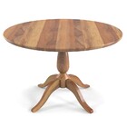 Conjunto Milena Mesa De Madeira Redonda Com 4 Cadeiras