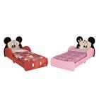 Conjunto Mini Cama Infanil Napoli Rosa E Vermelho Com Colchão