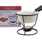 Conjunto Mini Fondue Porcelana Halle 140ml + Vela E Garfos