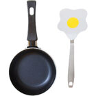 Conjunto Mini Frigideira 12cm Antiaderente Com Espátula Casa