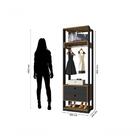 Conjunto Módulo Titan C/ Gavetapreto Velluto/ Freijó