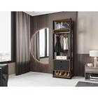 Conjunto Módulo Titan C/ Gavetapreto Velluto/ Freijó