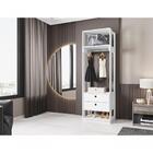 Conjunto Módulo Titan Com Gavetabranco Velluto Móveis Leão