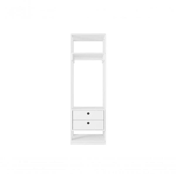 Conjunto Módulo Titan Com Gavetabranco Velluto Móveis Leão