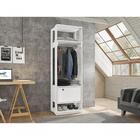 Conjunto Módulo Titan Com Porta Branco Velluto Móveis Leão