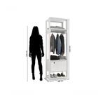 Conjunto Módulo Titan Com Porta Branco Velluto Móveis Leão