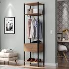 Conjunto Módulos Industriais Preto Law Cabideiro E Nichos