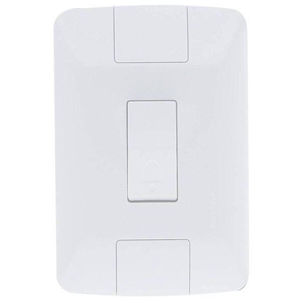 Conjunto Montado Aria 4x2 1 Pulsador Campainha Vertical Tramo