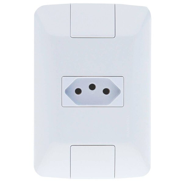 Conjunto Montado Aria 4x2 1 Tomada Nbr 14136 20a 250v Tramont
