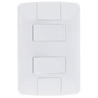 Conjunto Montado Aria 4x2 2 Interruptores Paralelo 6a 250v Af