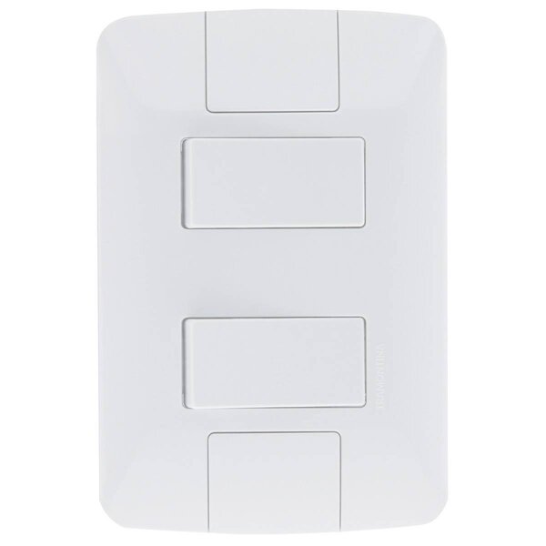 Conjunto Montado Aria 4x2 2 Interruptores Paralelo 6a 250v Af