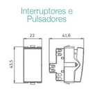 Conjunto Montado Sleek 4x2 1 Interruptor Paralelo Horizontal