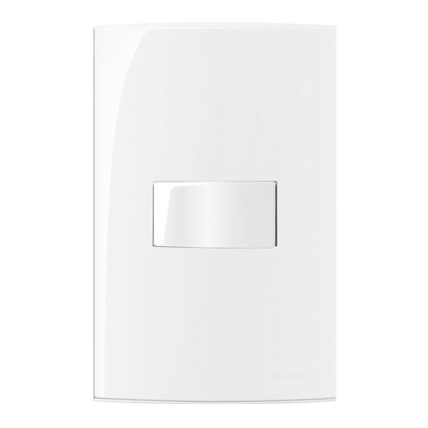 Conjunto Montado Sleek 4x2 1 Interruptor Simples Horizontal 1