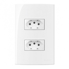 Conjunto Montado Sleek 4x2 2 Tomadas 2p+t 10a 250v Margirius