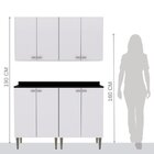 Conjunto Multiuso 4 Peças 8 Portas Para Cozinha Área Gourmet