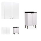 Conjunto Multiuso 4 Peças 8 Portas Para Cozinha Área Gourmet