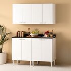 Conjunto Multiuso 4 Peças 8 Portas Para Cozinha Área Gourmet