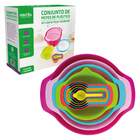 Conjunto Multiúso De Tigelas Acopláveis E Medidores 10 peças