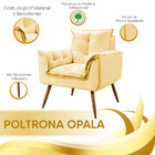 Conjunto Namoradeira + Poltrona Opala Veludo Star Confort