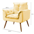 Conjunto Namoradeira + Poltrona Opala Veludo Star Confort