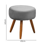 Conjunto Namoradeira + Puff Opala Veludo Star Confort