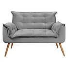 Conjunto Namoradeira + Puff Opala Veludo Star Confort