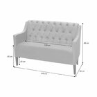 Conjunto Namoradeira Com 2 Poltronas Alice Capitonê