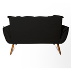 Conjunto Namoradeira Decorativa E 2 Poltronas Opala Pés Palit