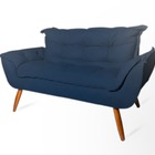 Conjunto Namoradeira Decorativa E Poltronas Opala Pés Palito