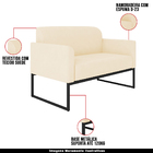 Conjunto Namoradeira E Poltrona Decorativa Isabella Base Indu