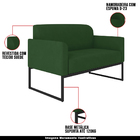 Conjunto Namoradeira E Poltrona Decorativa Isabella Base Indu