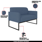 Conjunto Namoradeira E Poltrona Decorativa Isabella Base Indu